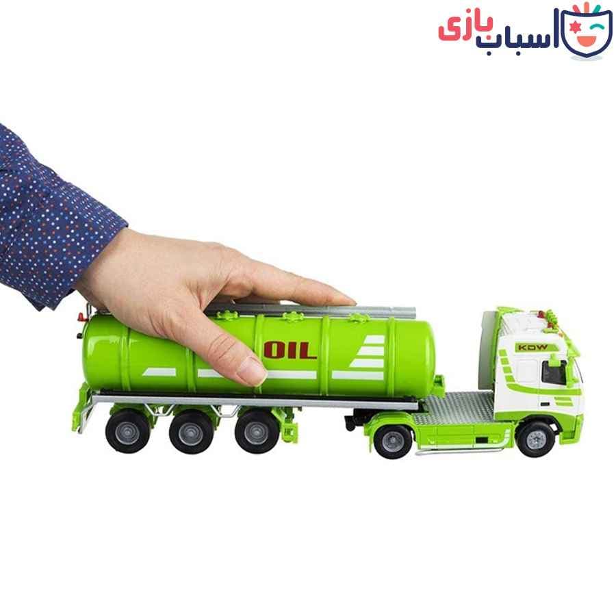 ماکت فلزی تریلی حمل سوخت KDW 625028 — تصویر ۷