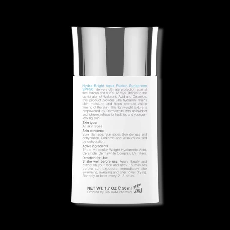 فلوئید ضد آفتاب آکوافیوژن هیدرا برایت SPF50 برایت مکس — تصویر ۳