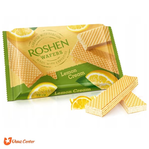 ویفر کرم دار لیمویی روشن 72 گرم