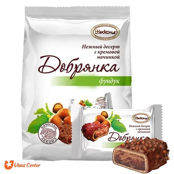 ویفر روسی آکوند با مغز کرم فندق شکلاتی با روکش شکلات 270 گرم
