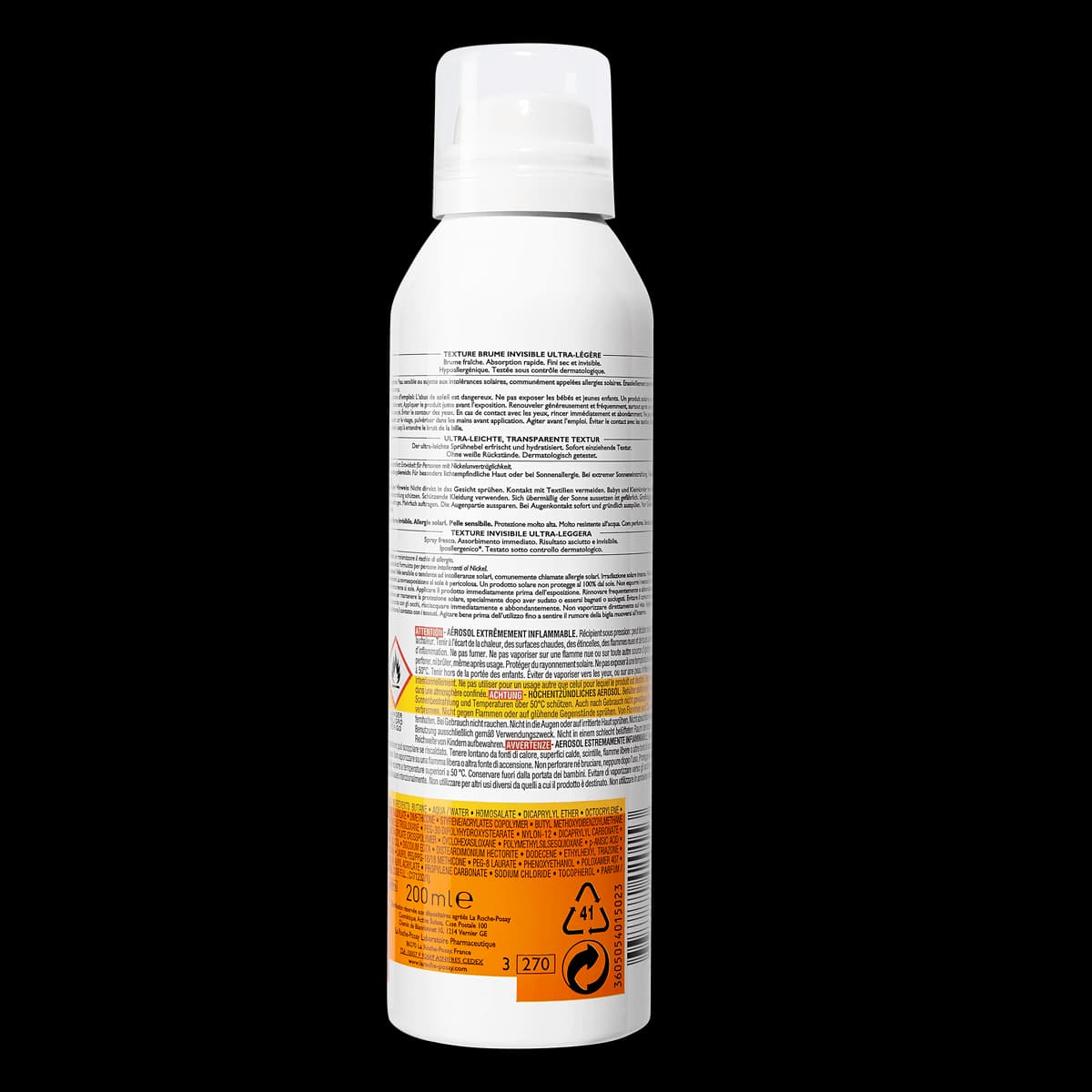 اسپری ضد آفتاب بسیار سبک لاروش پوزای مدل Anthelios با SPF50 حجم 200 میل — تصویر ۲