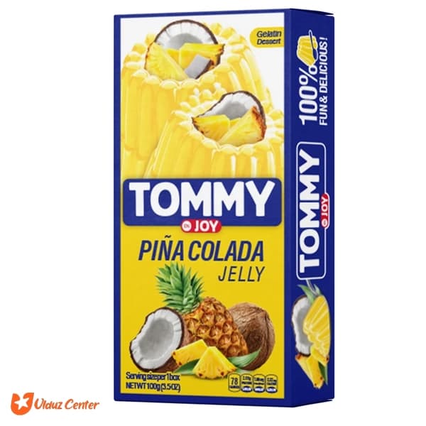 پودر ژله با طعم پیناکولادا بر پایه ژلاتین تامی جوی 100 گرم