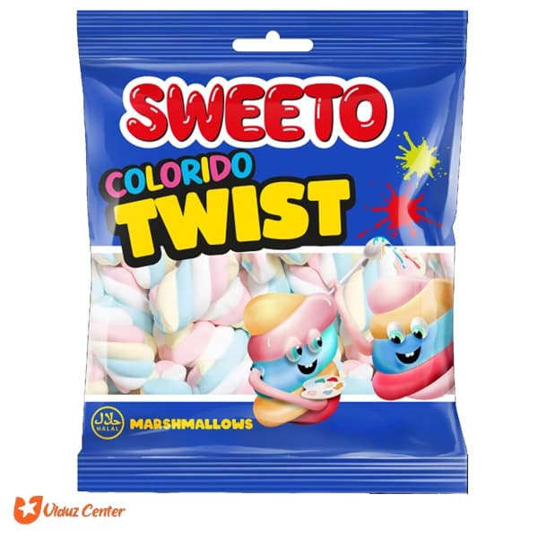 مارشمالو سوییتو مدل Colorido Twist وزن 60 گرم