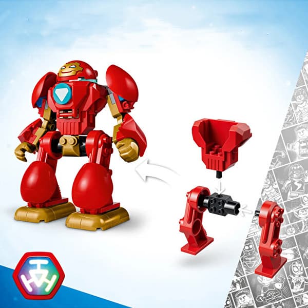 لگو سری مارول مدل Iron Man and Friends vs Ultron Iron Man کد 11209 — تصویر ۸