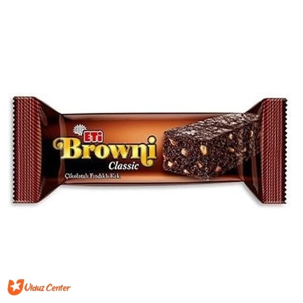 کیک شکلاتی فندوقی اتی براونی ETi Browni classic وزن 40 گرم