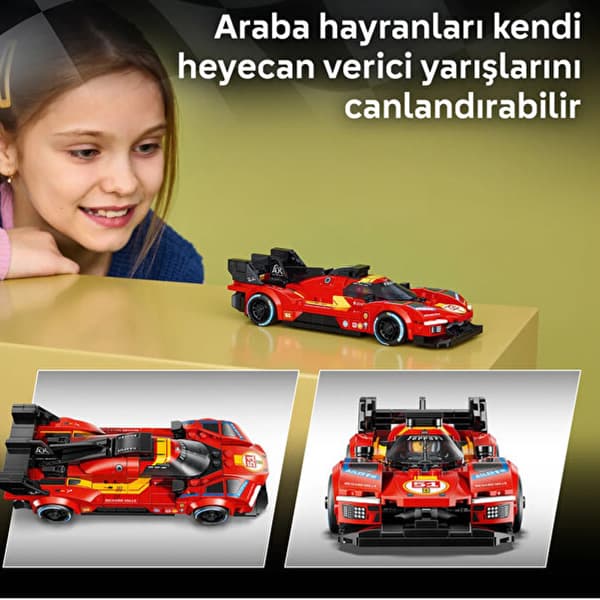 لگو سری اسپید چمپیونز مدل Ferrari 499P کد 77261 — تصویر ۶