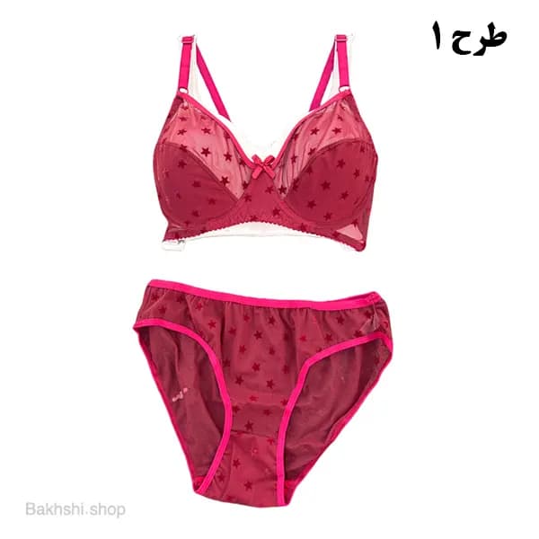 ست لباس زیر زیرفنر مخمل ژوبین — تصویر ۲