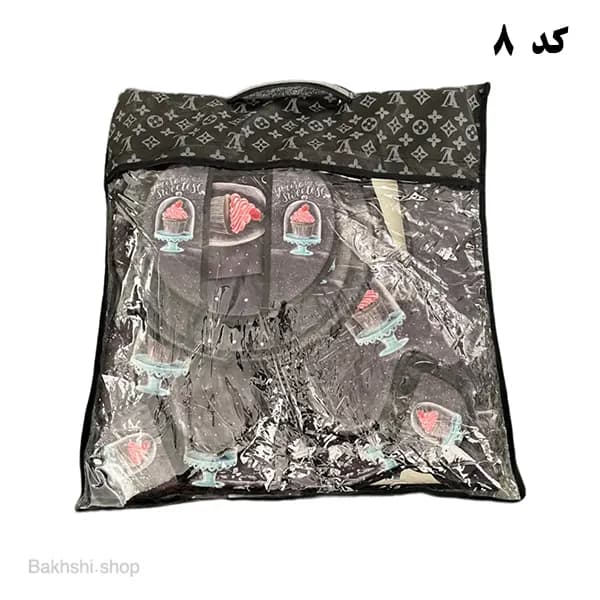 سرویس مخمل ساکی 12 پارچه — تصویر ۸