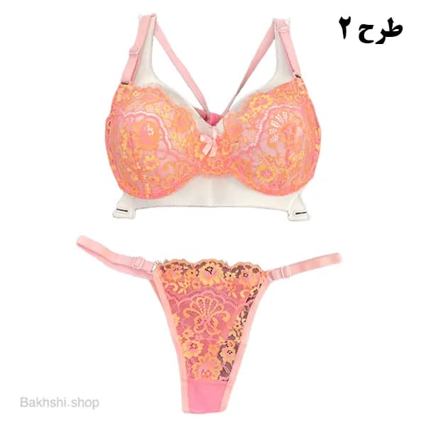 ست لباس زیر تورگاز گلدار ژوبین — تصویر ۶