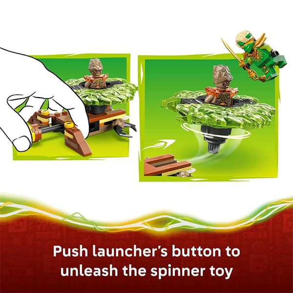 لگو سری نینجاگو مدل Lloyd vs. Earth Monster Spinner کد 71850 — تصویر ۵