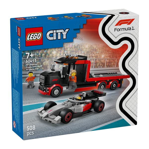 لگو سری سیتی مدل F1® Display Truck with Audi F1® Race Car کد 60493 — تصویر ۲