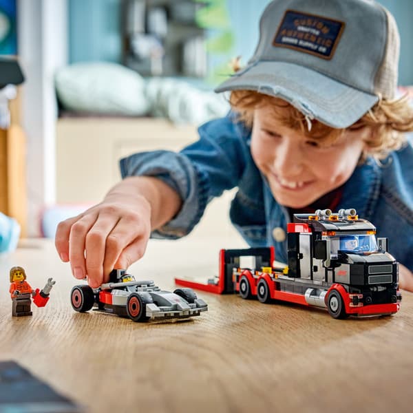 لگو سری سیتی مدل F1® Display Truck with Audi F1® Race Car کد 60493 — تصویر ۶