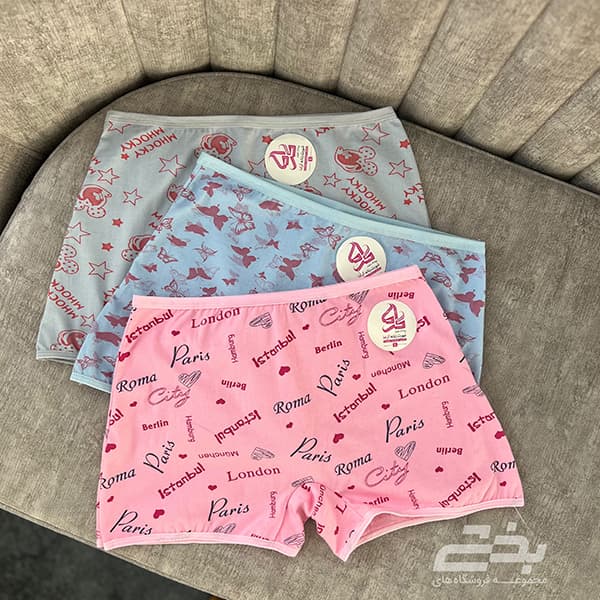 شورت نخی پادار چاپیL گراما — تصویر ۸