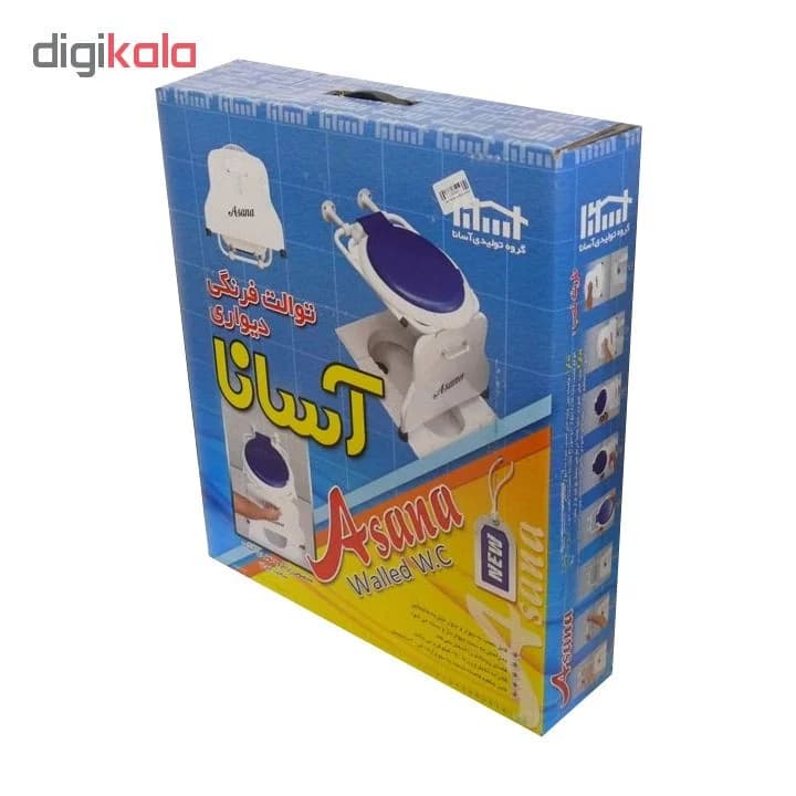 توالت فرنگی آسانا دیواری کد 1213 — تصویر ۲