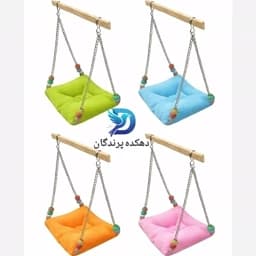 اسباب بازی پرنده مدل تاب بالشی مناسب عروس هلندی،طوطی برزیلی،گرینچیک و… — تصویر ۴