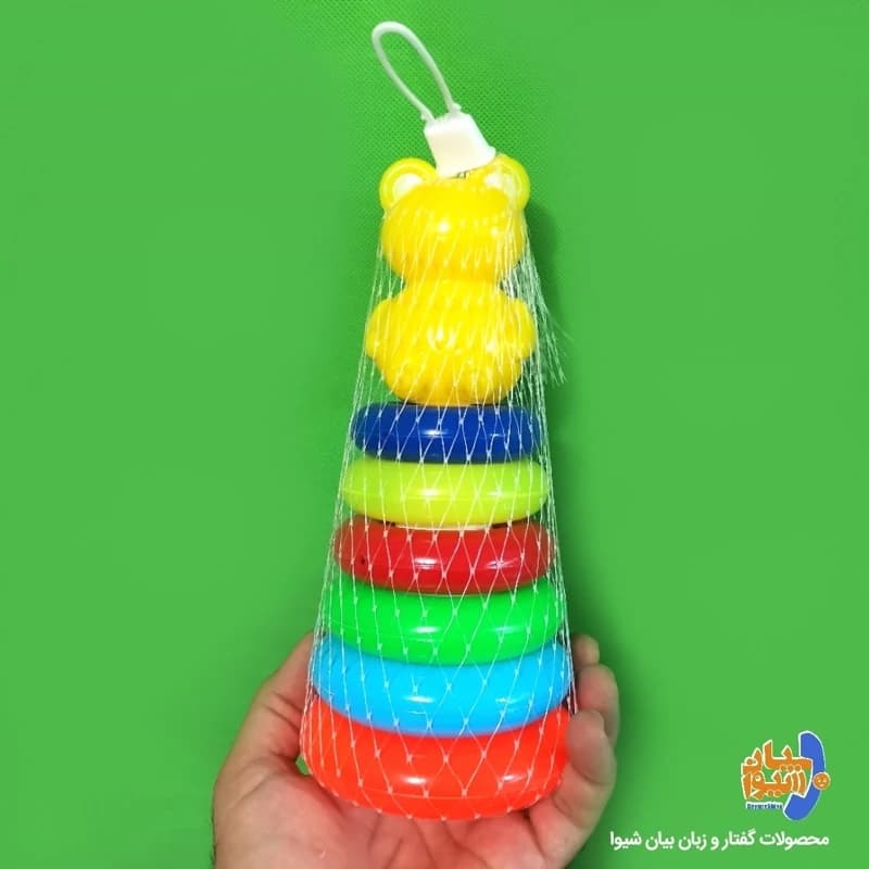 اسباب بازی حلقه هوش کوچک 5 حلقه خرسی