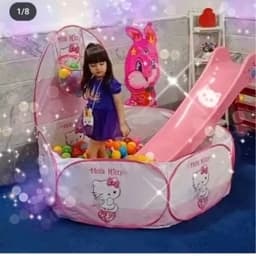 استخر توپ مدل النا طرح یونیکورن صورتی – تمام بنری -یکصد و چهل در یکصد وبیست سانتی متر – فاقد توپ وسرسره — تصویر ۵