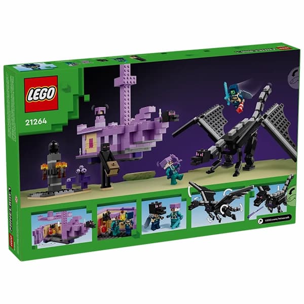 لگو Minecraft مدل The Ender Dragon and End Ship 21264 — تصویر ۶