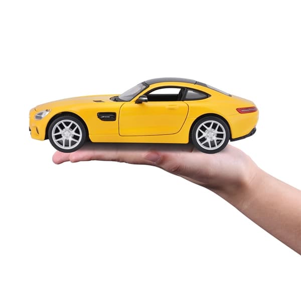 ماشین فلزی 1:24 مایستو مدل Mercedes AMG GT زرد — تصویر ۲