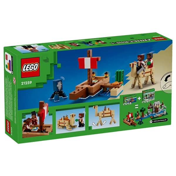 لگو Minecraft مدل The Pirate Ship Voyage 21259 — تصویر ۳