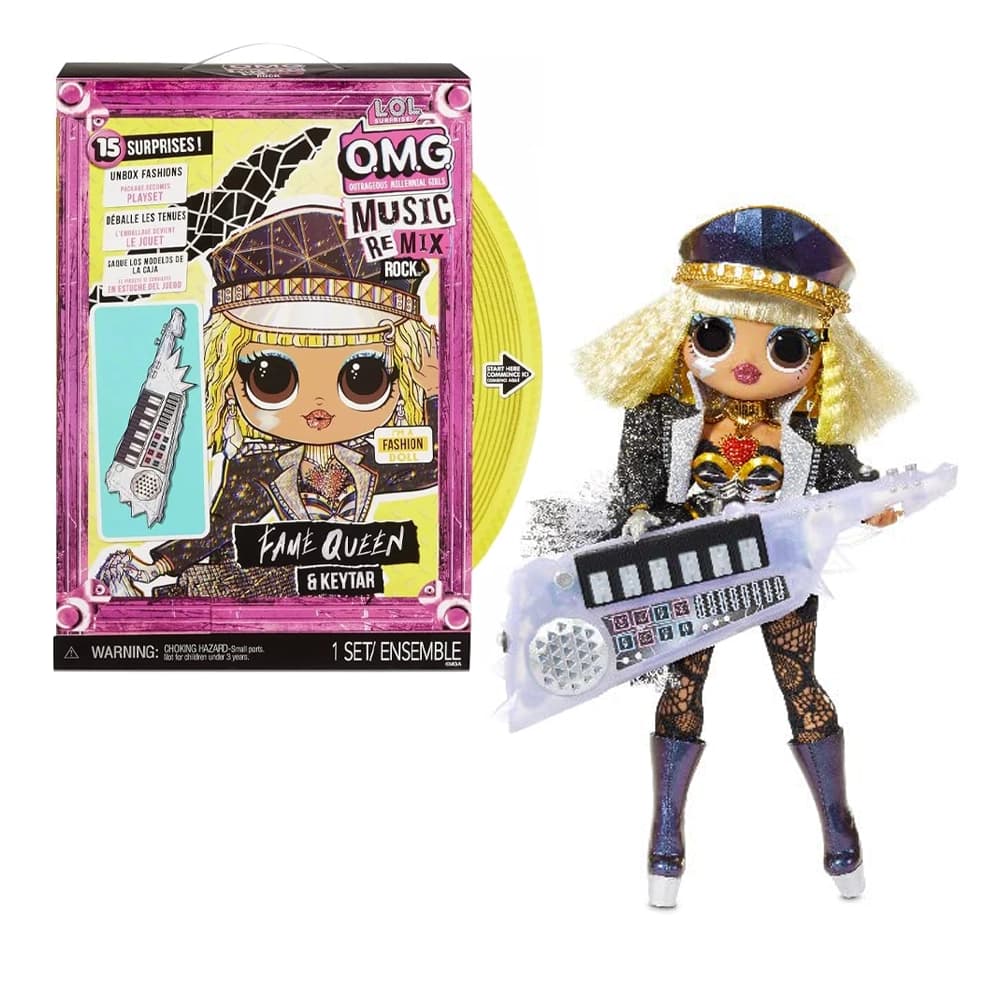 عروسک LOL OMG Surprise مدل Fame Queen And Keytar