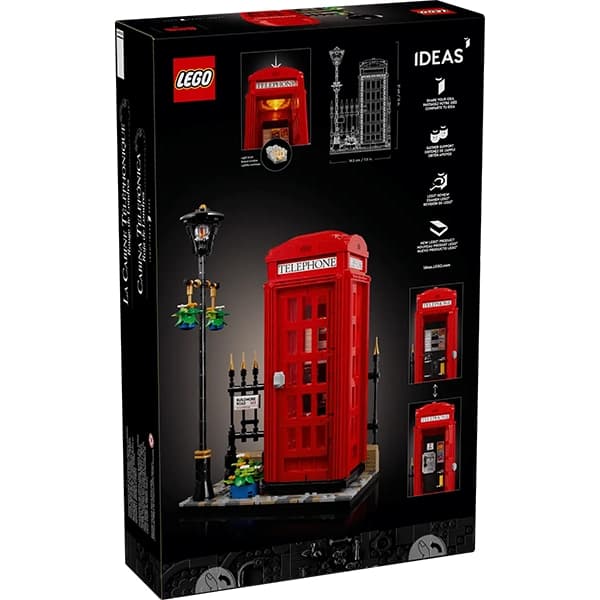 لگو Ideas مدل 21347 Red London Telephone Box — تصویر ۳