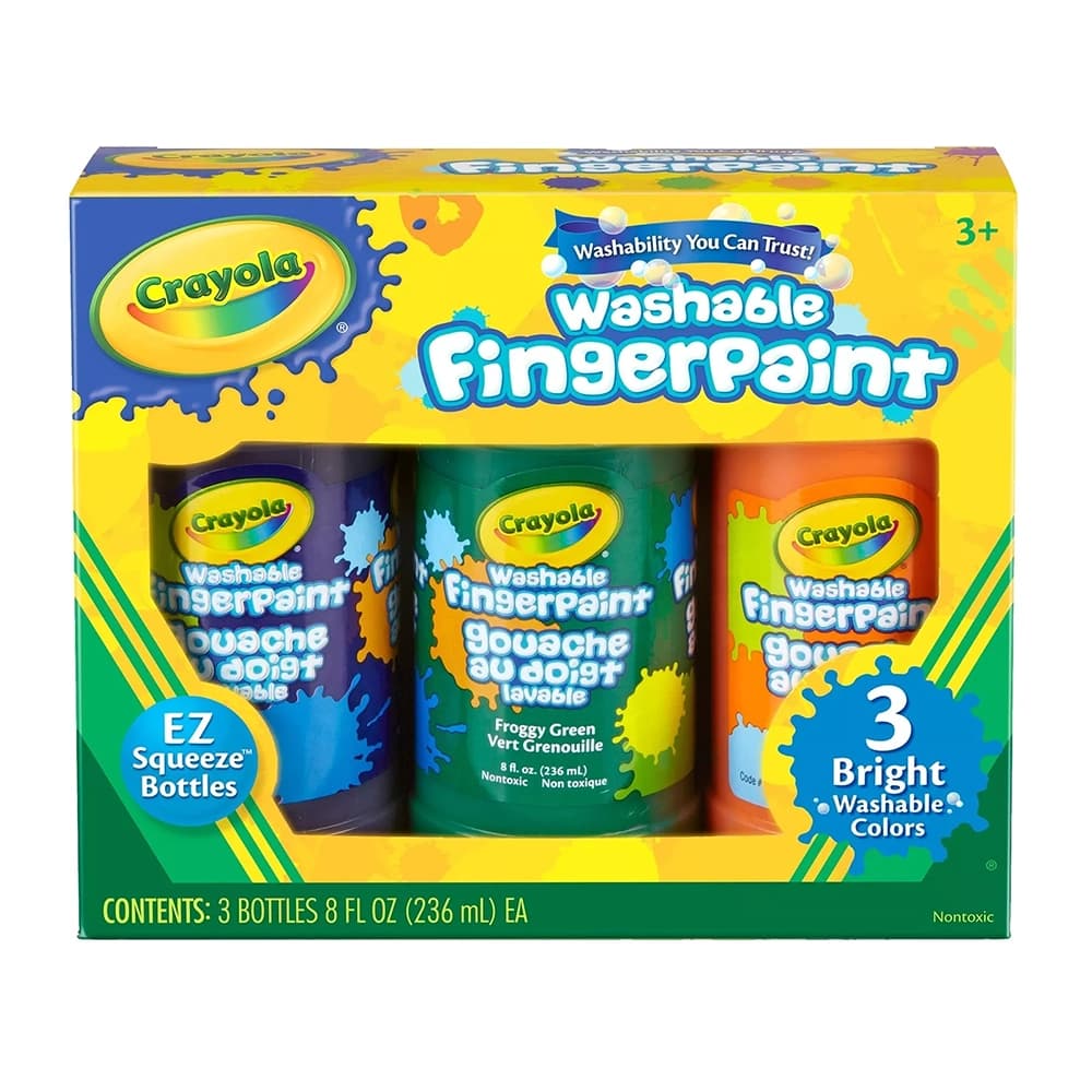 رنگ انگشتی 3 رنگ قابل‌شستشو کرایولا Crayola
