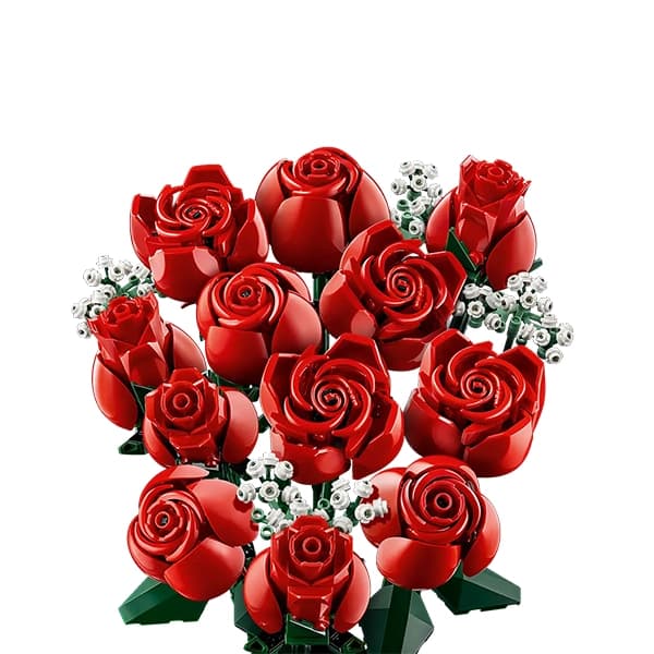 لگو آیکونز مدل دسته گل رز قرمز Bouquet of Roses 10328 — تصویر ۲
