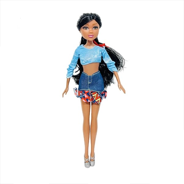عروسک پیراهن آبی 30 سانتی Sparkle Girlz — تصویر ۲