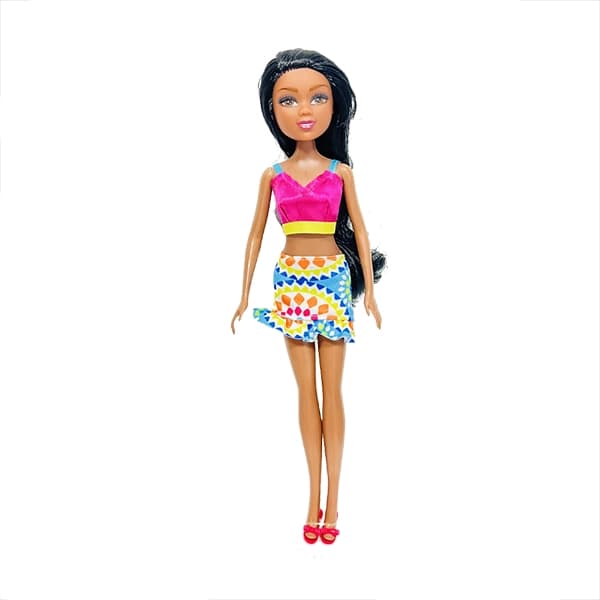 عروسک پیراهن سرخابی 30 سانتی Sparkle Girlz — تصویر ۲
