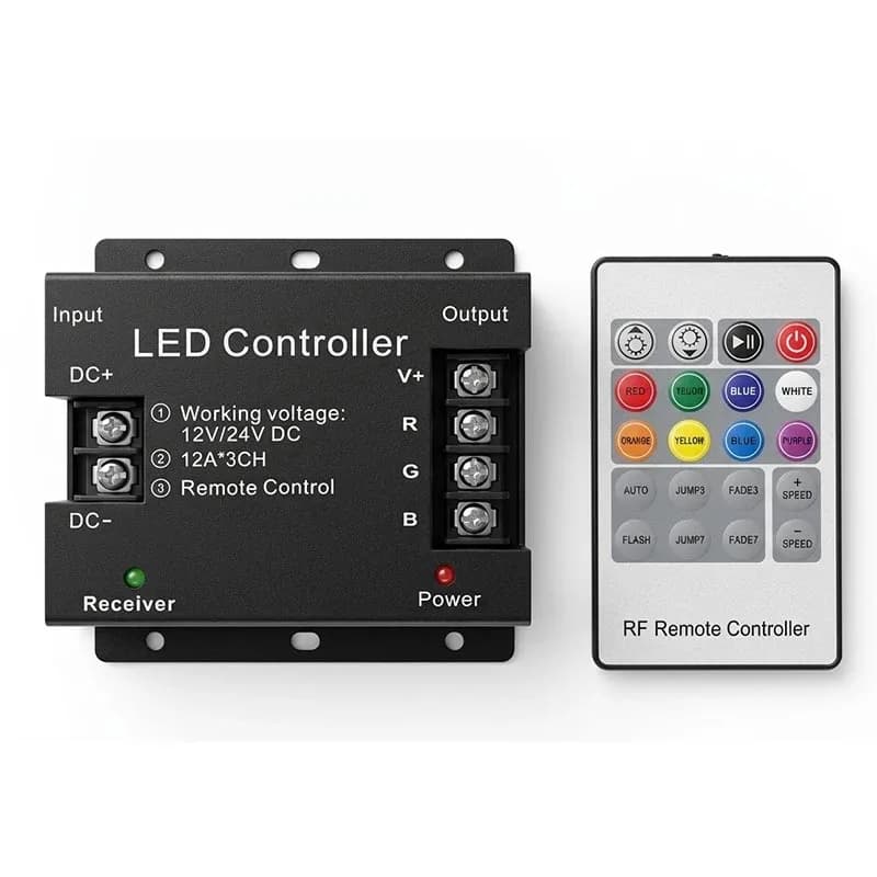 کنترلر RGB 36 آمپر با ریموت RF