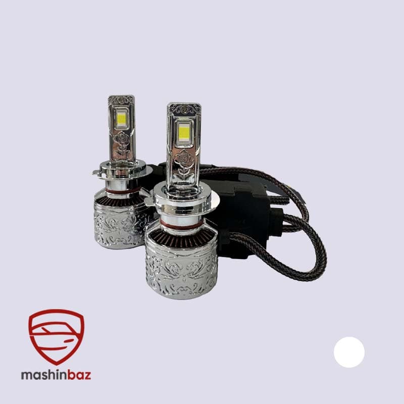 هدلایت 140 وات پایه H7 سام SAM نور یخی XT8 بسته ۲ عددی