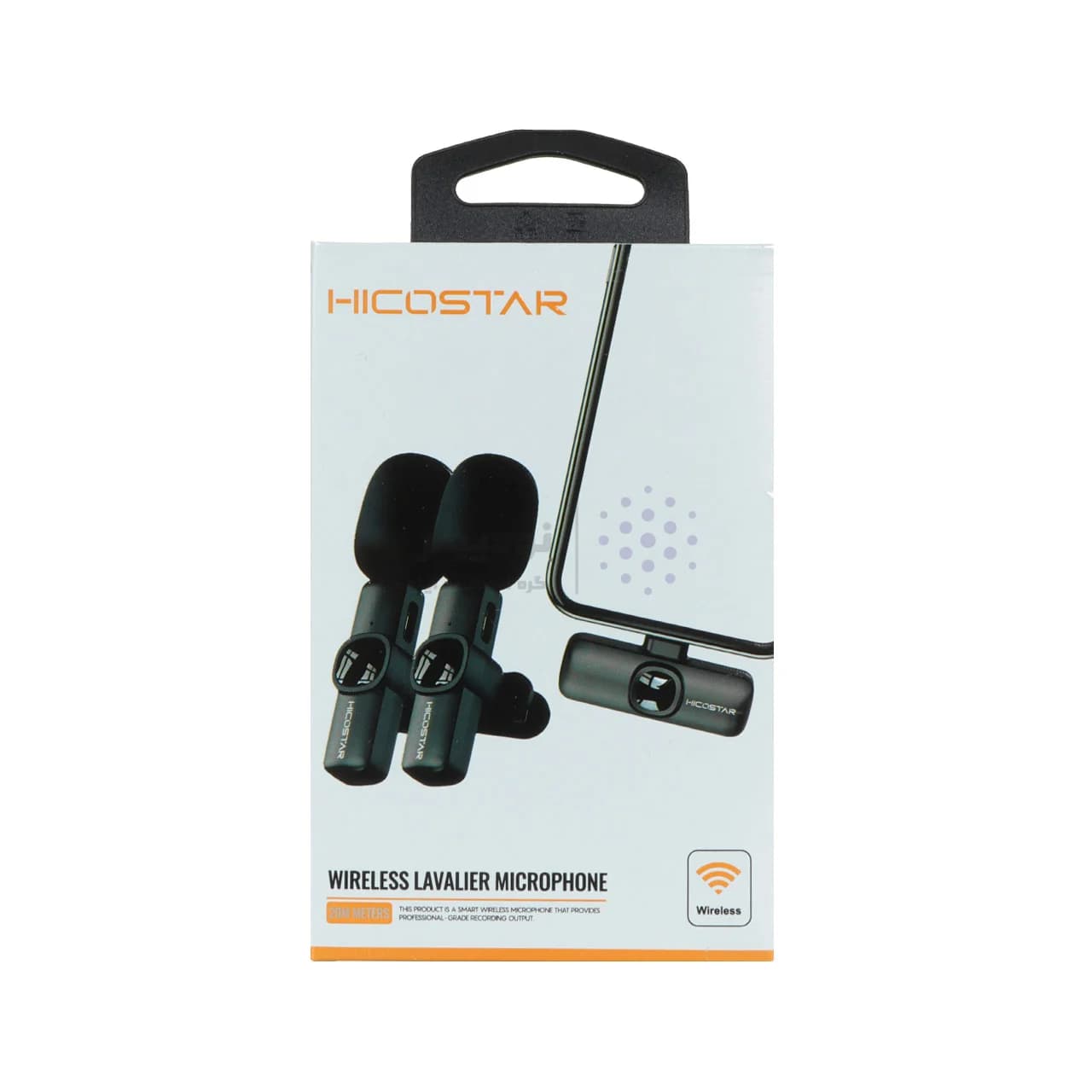 میکروفون یقه ای بی سیم Hicostar مدل HS-MC521C – مشکی — تصویر ۳