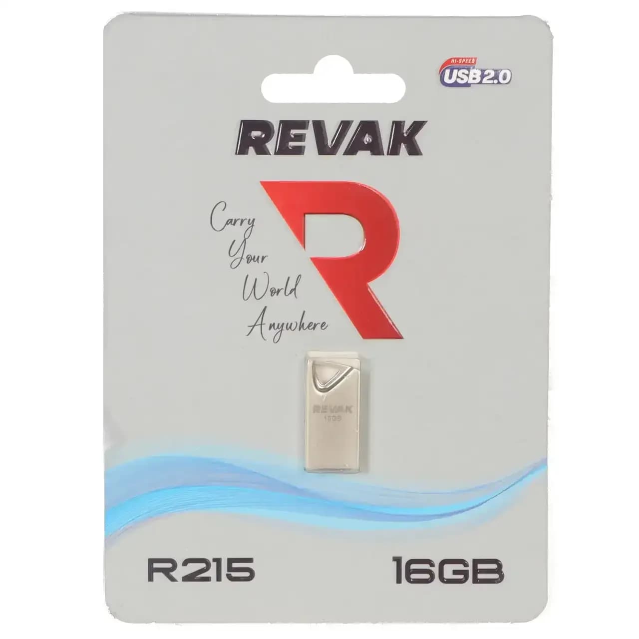 REVAK R215 USB2.0 Flash Memory – 16GB – نقره ای