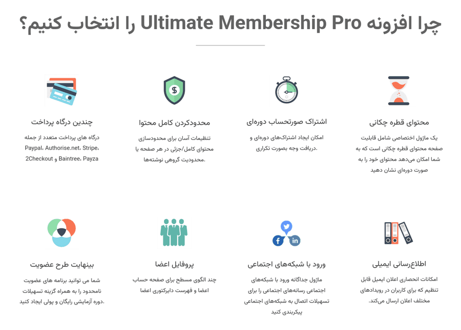 افزونه آلتیمیت ممبرشیپ پرو | Ultimate Membership Pro — تصویر ۳