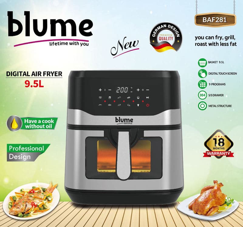 سرخ کن بدون روغن بلوم مدل BLUME BAF281 — تصویر ۲