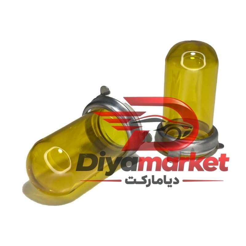 حباب لامپ زرد پایه H4 برند PYREX