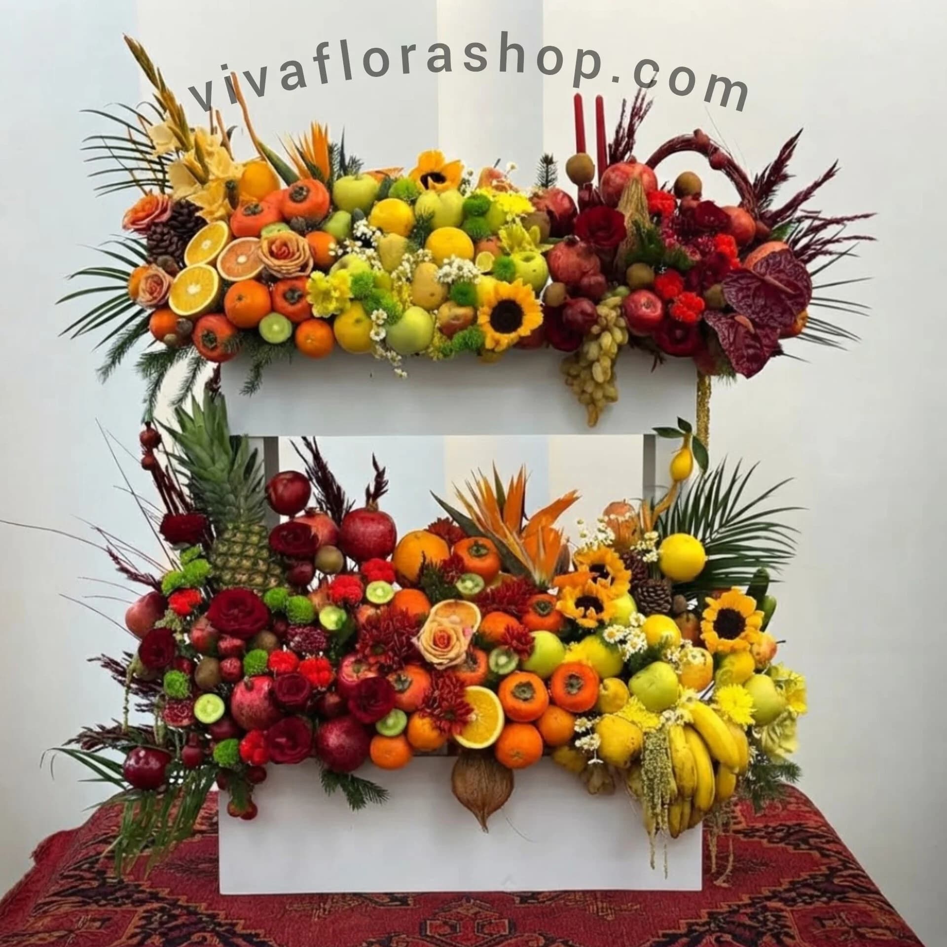 باکس گل یلدایی هدیه ای از دل شب — تصویر ۲