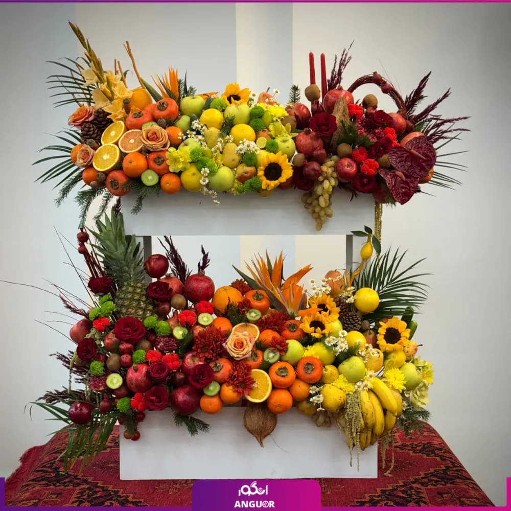 باکس گل یلدایی هدیه ای از دل شب