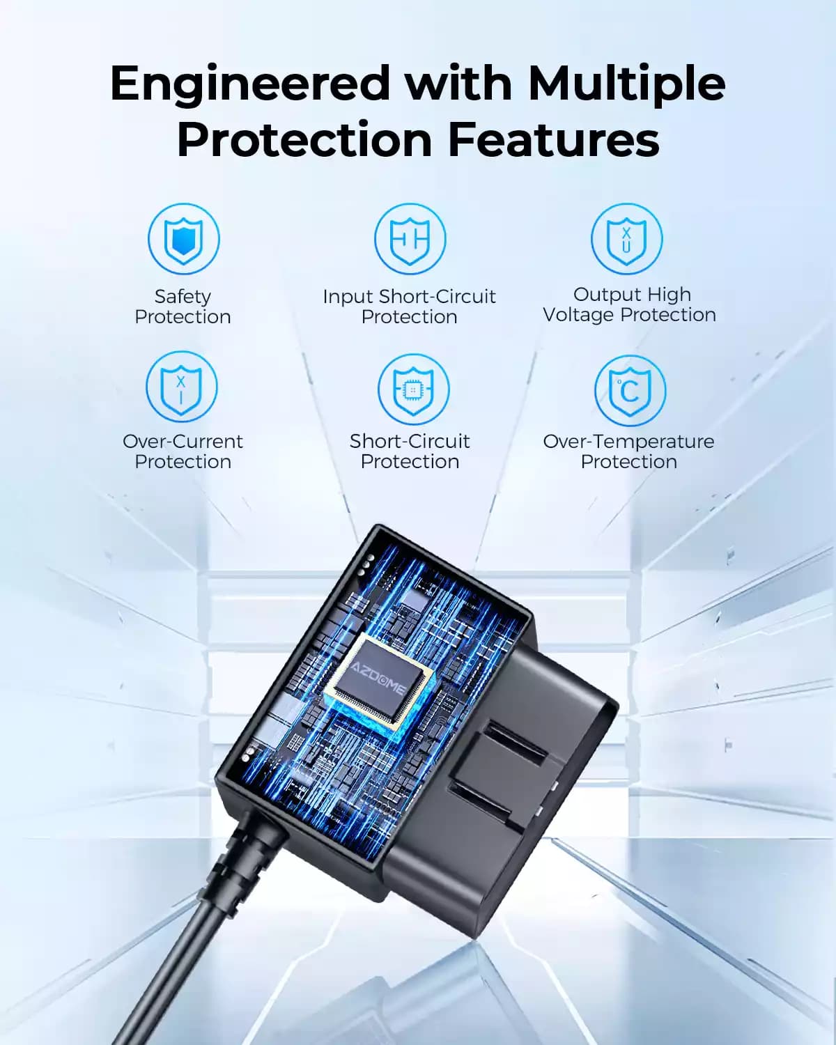 هاردوایرکیت دوربین ثبت وقایع AZDOME مدل OBD — تصویر ۳