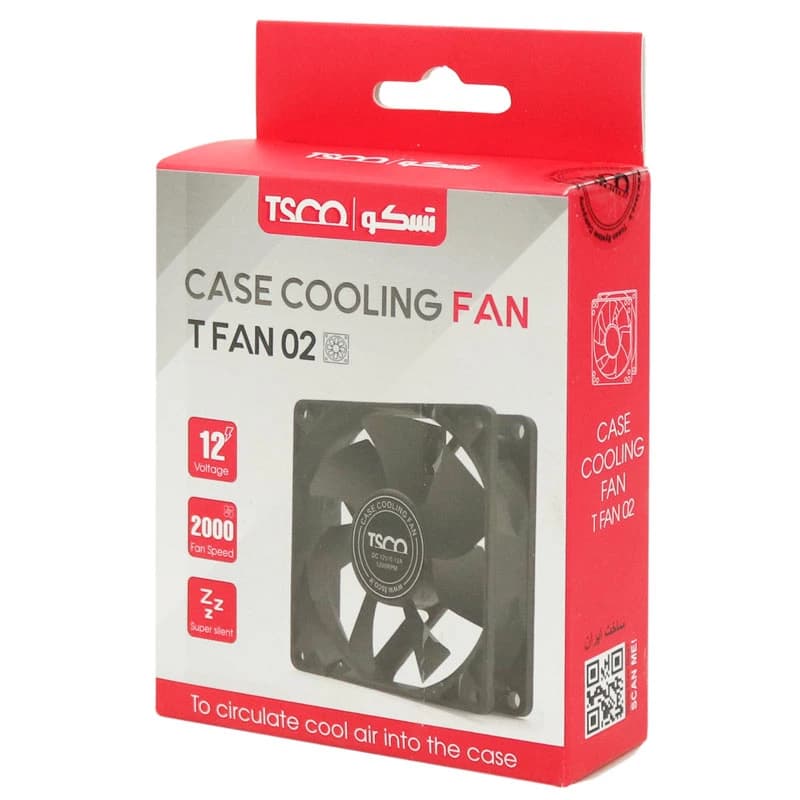 فن کیس تسکو TFAN02 سایز 80 میلی متری — تصویر ۲