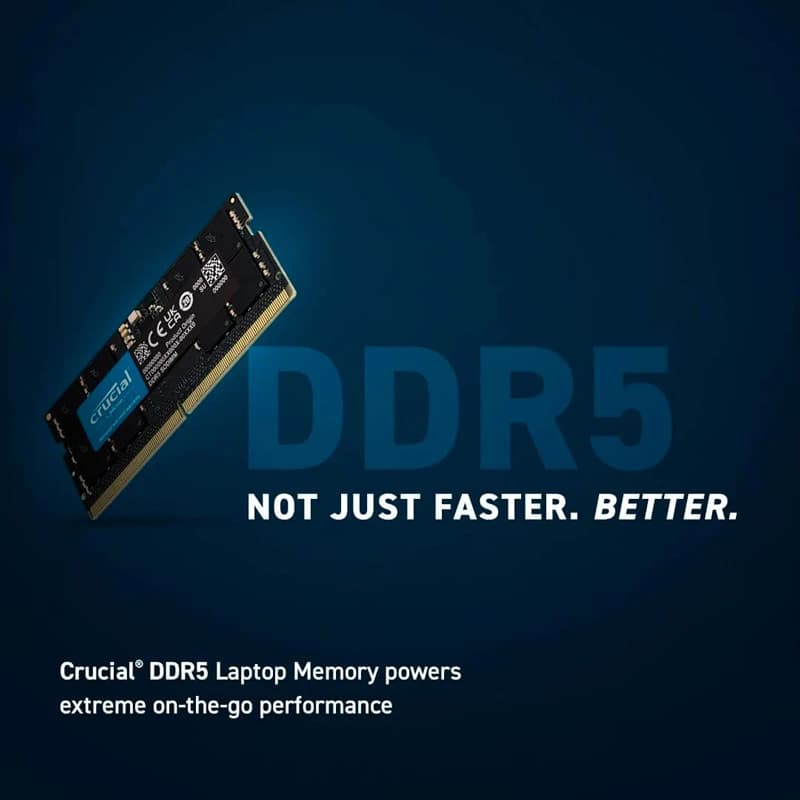رم لپ تاپ کروشیال CT16G48C40S5 DDR5 16GB 4800MHz CL40 — تصویر ۴