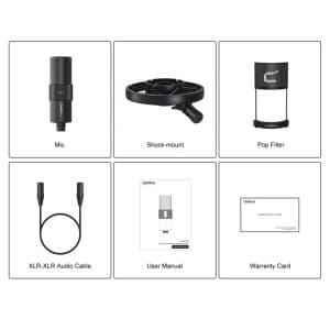 میکروفون استودیویی کامیکا مدل STA-X2 رابط XLR — تصویر ۵