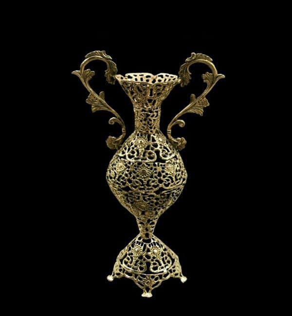 گلدان توری دسته برگی کوتاه