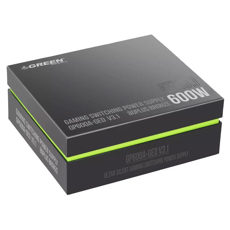 پاور 600 وات گرین Green GP600A-GED V3.1 Bronze — تصویر ۲