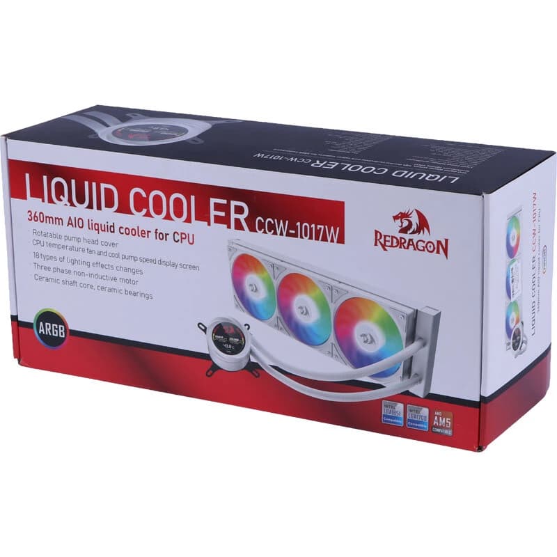 فن خنک کننده CPU ردراگون Redragon CCW-1017 360 RGB — تصویر ۷