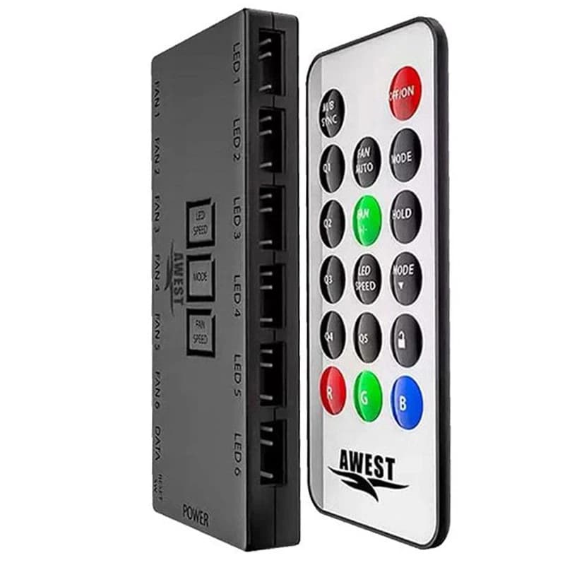 هاب فن و کنترلر نورپردازی اوست Awest 6Port — تصویر ۲