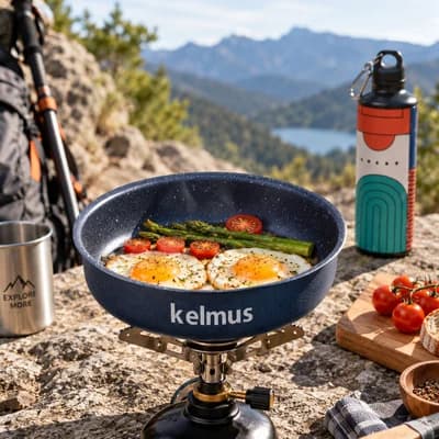 ماهیتابه کوهنوردی KELMUS | سرمه ای — تصویر ۶