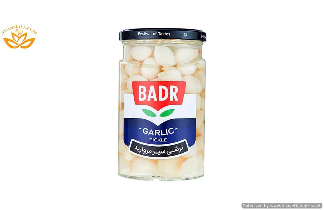 ترشی سیرمروارید 650 گرمی بدر در کارتن 12 عددی — تصویر ۲