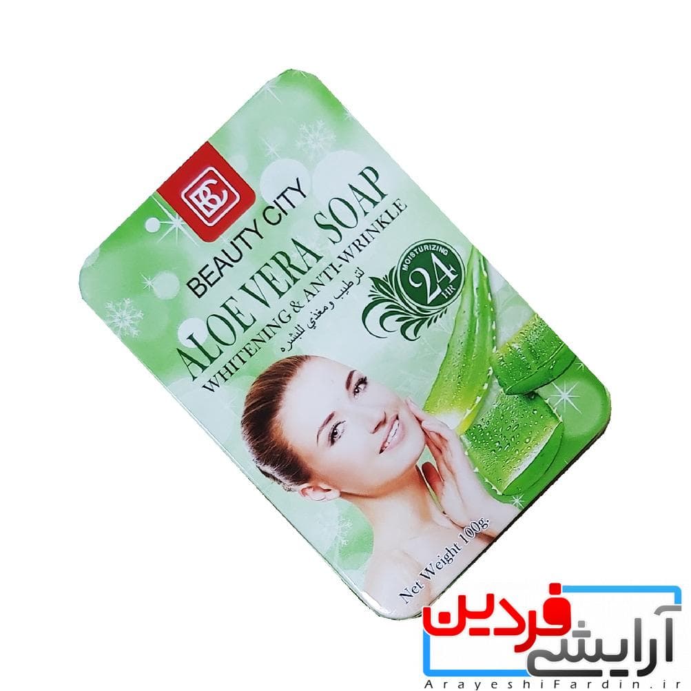صابون روشن کننده آلوئه ورا بیوتی سیتی — تصویر ۲